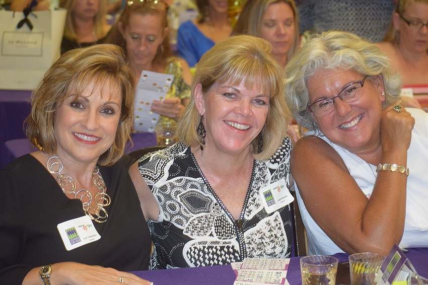 Lori Turkovics of Nokomis, Judy Braham of Venice and Lori Mowen of Englewood didn't mind driving to get to the event.