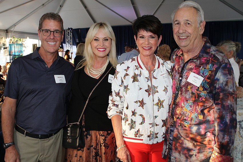 David Peterson and Linda Krysinski with Wendy and Jerry Feinstein