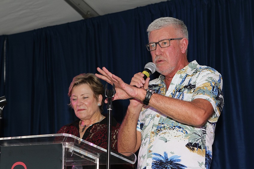 Michael Donald Edwards addressed the crowd.