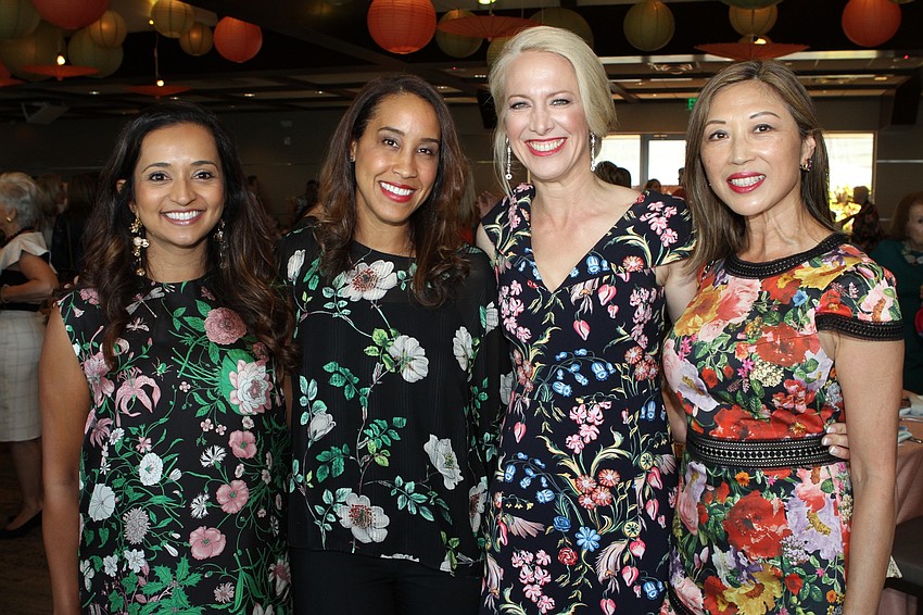 Umbreen Khalidi-Majeed, Caroline Ellerson, co-Chairwoman Ariane Dart and Ping Faulhaber