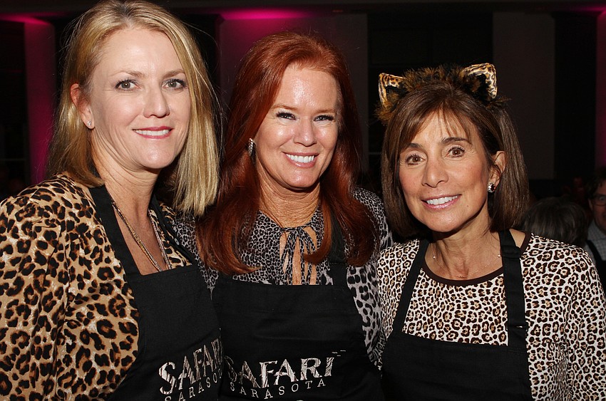 Co-chairwomen Beth Knopik and Terri Klauber with Michele Beni