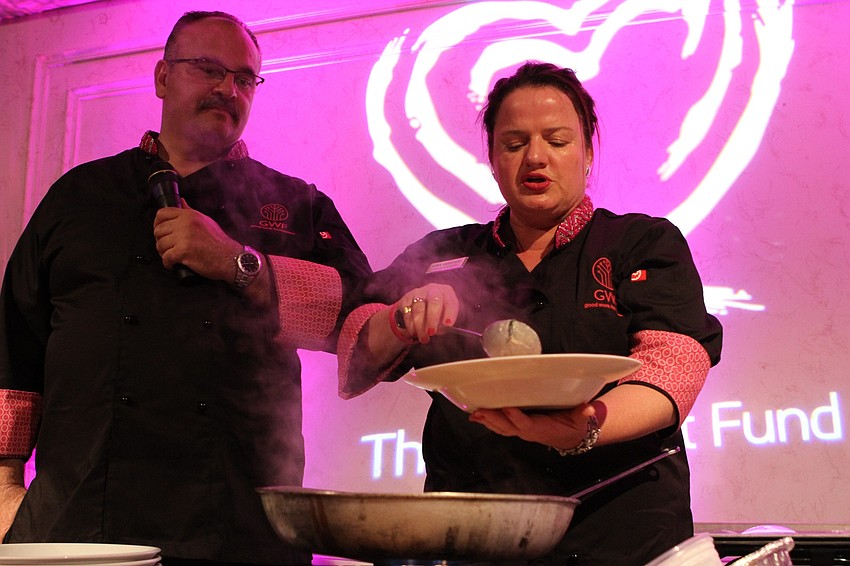 Chef Anna Ridgewell led the dinner.