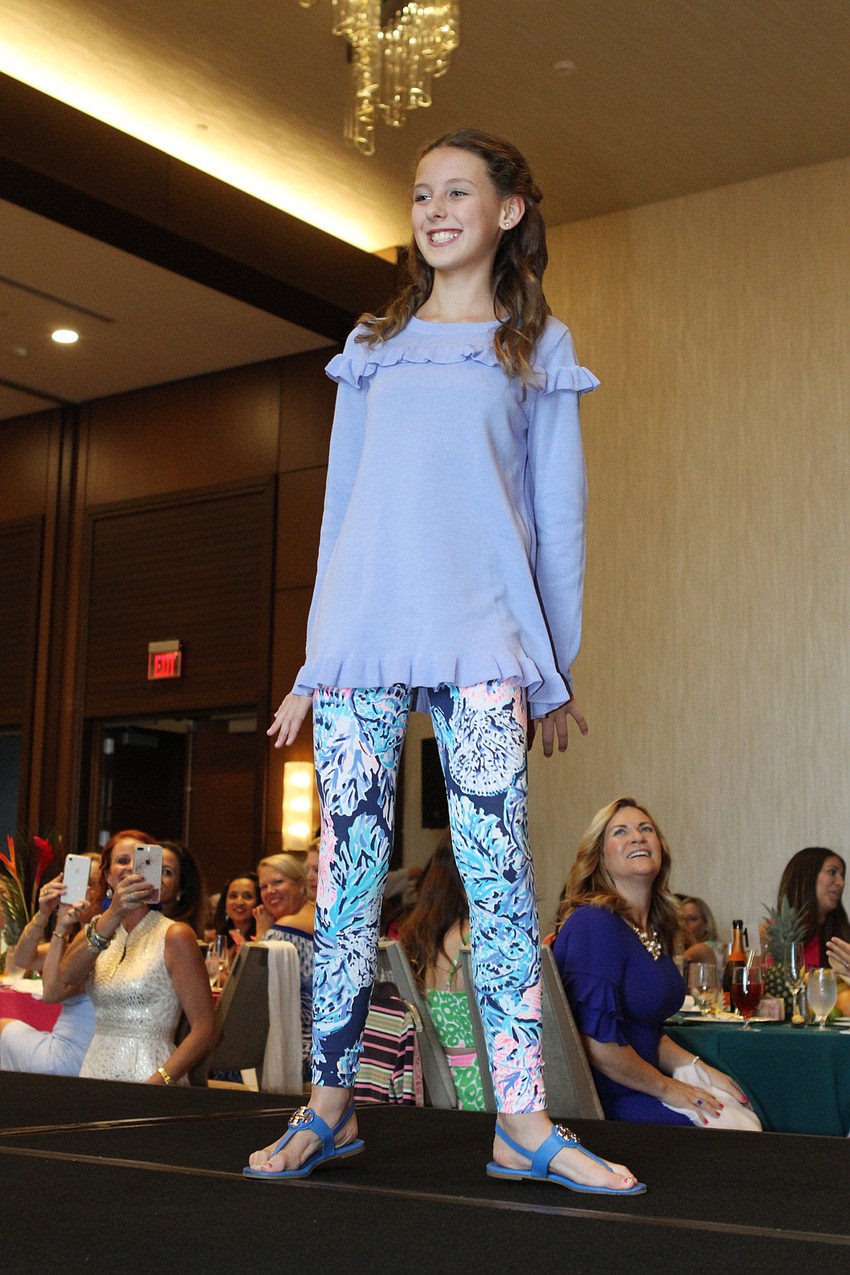 Emma Zamikoff took to the runway.