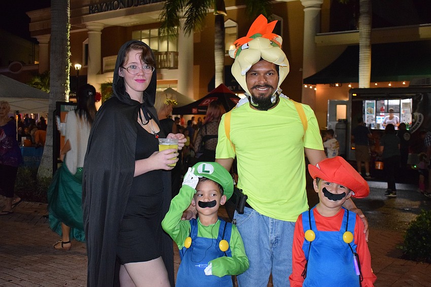 Heather and Gabriel Vasquez have been teaching their sons, Dante and Liam, how to play Super Mario Bros., so Dante wanted to be Luigi, and Liam wanted to be Mario.