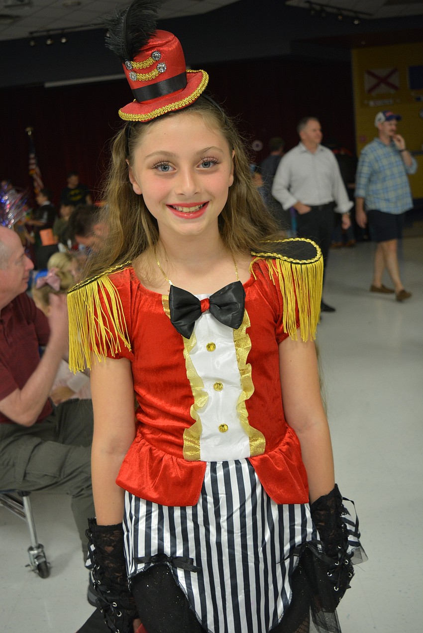 Fourth-grader Sandra Stanley came as a ringleader. She had fun helping her little sister, Robin Cooper, around.