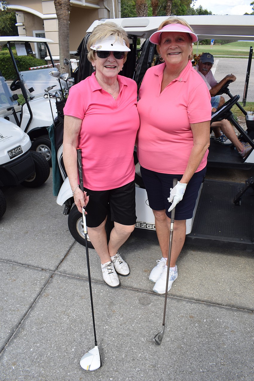 Eagle Trace's Trudy Holden and Heritage Harbour's Karen Casteel are both cancer survivors who were supporting the effort.