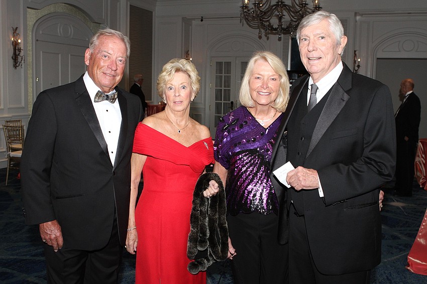 Bill Thompson and Lana McDonald with Tom and Sandy Troxler