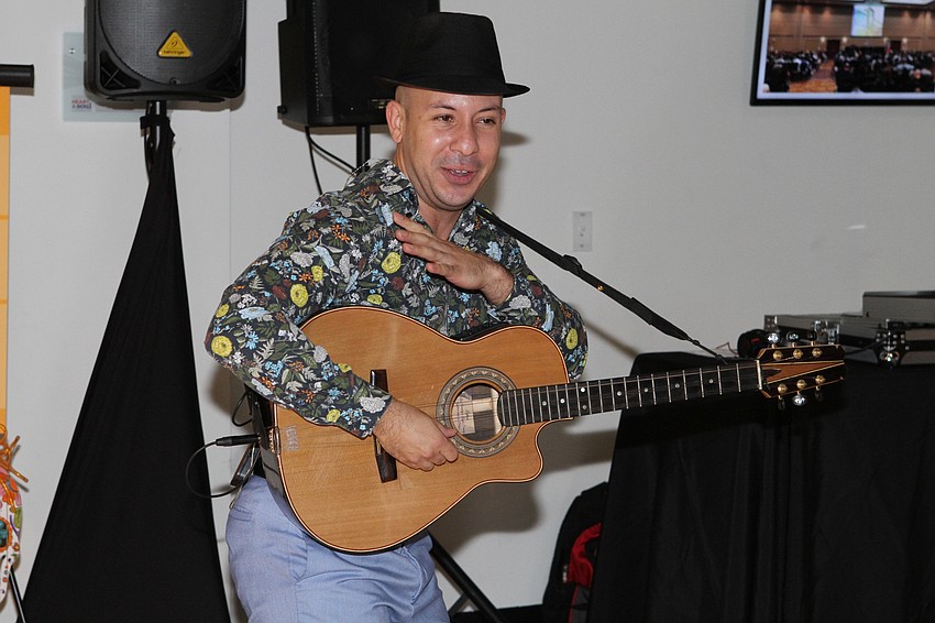 Renesito Avich played music for the crowd.