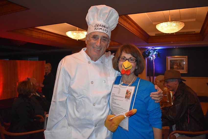 Susan and David Cohen came as Gordon Ramsey and Chicken cord-on-blue.