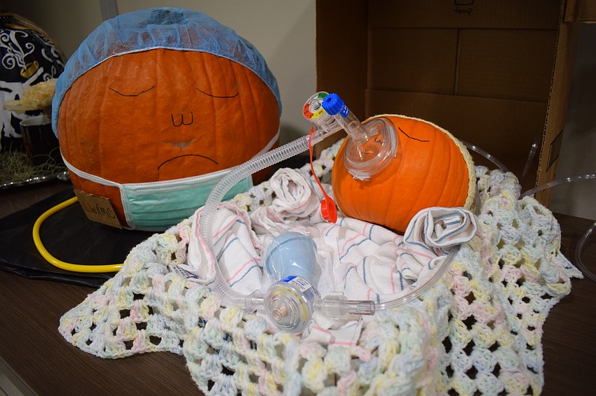 The Respiratory Department's entry won Best Use of Recycled Material.