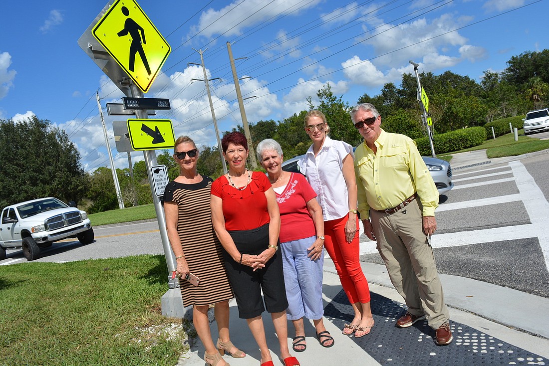 Manatee County Commissioner Vanessa Baugh was pleased Tara Preserve residents Judy Koegel, Lucy Kemp, Shannon Fedder and Darby Connor feel the changes will improve safety.