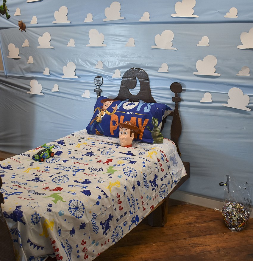 The office built a replica of Andy's room from Toy Story.