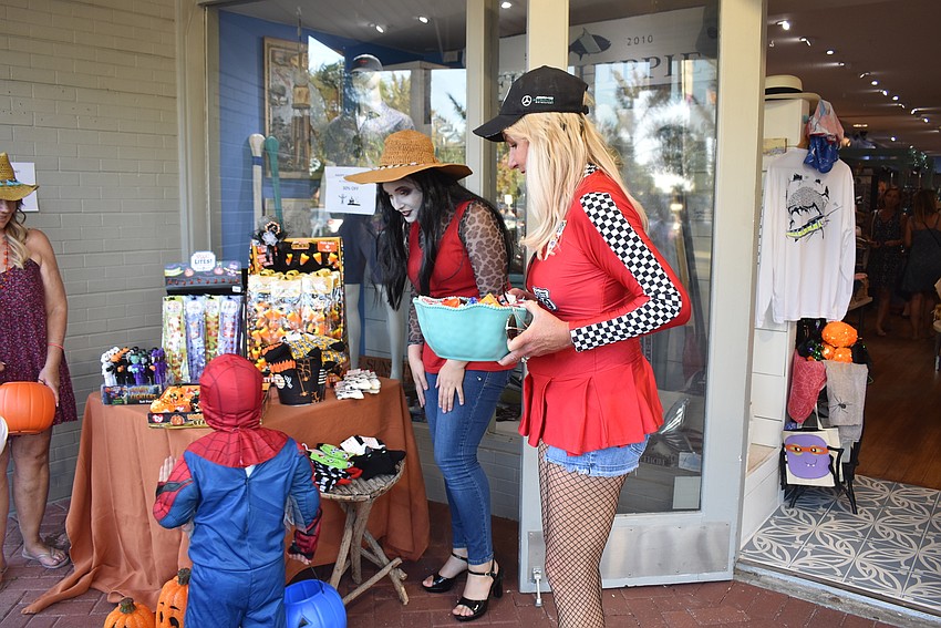 At Fugate's by the Sea, the candy-giving started before 6 p.m.