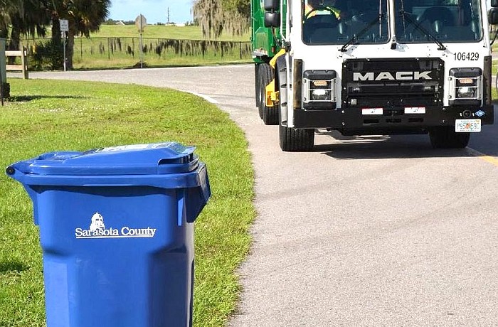 Sarasota County has begun delivering its new single-stream recycling carts. The service will begin Jan. 6.