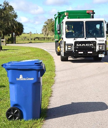 Sarasota County has begun delivering its new single-stream recycling carts. The service will begin Jan. 6.