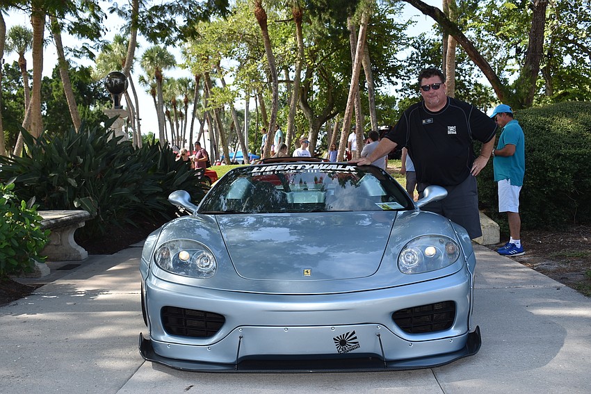 Steven Mulany and his Ferrari.