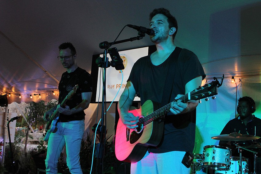 The Josh Carroll band played for guests.