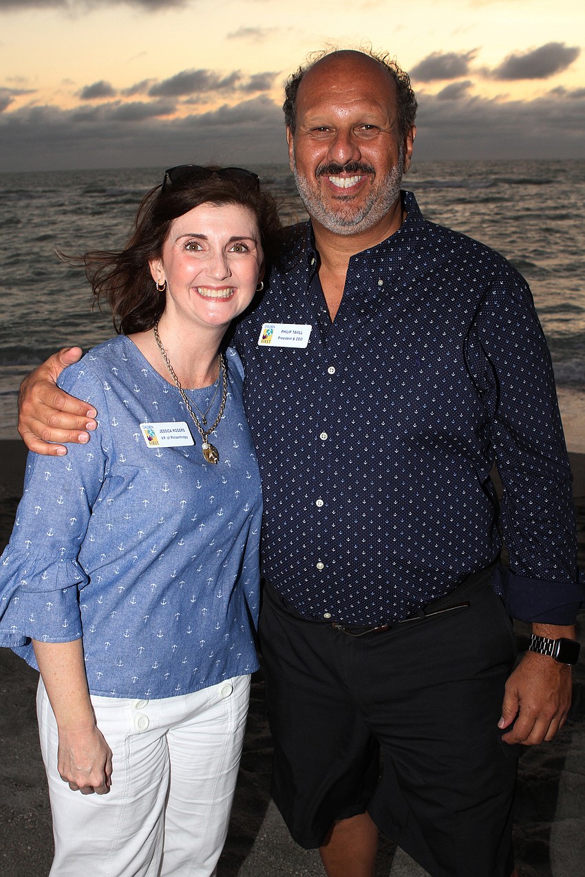 Vice President of Philanthropy Jessica Rogers and President and CEO Philip Tavill