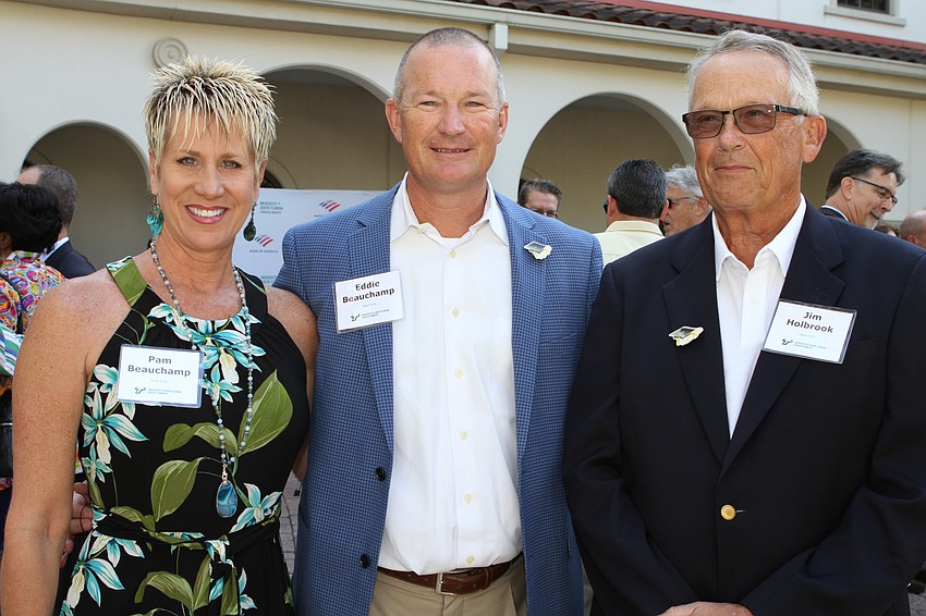 Pam and Eddie Beauchamp with Jim Holbrook