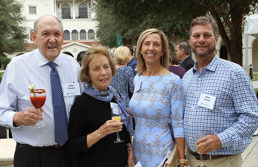 John and Lorna Clarke with Leslie and Alan Jones