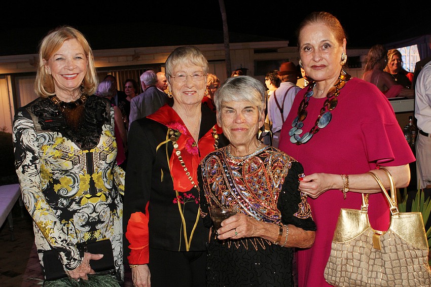Honoree Ann Charters, Peggy Abt, Mercedita O'Connor and Flora Major