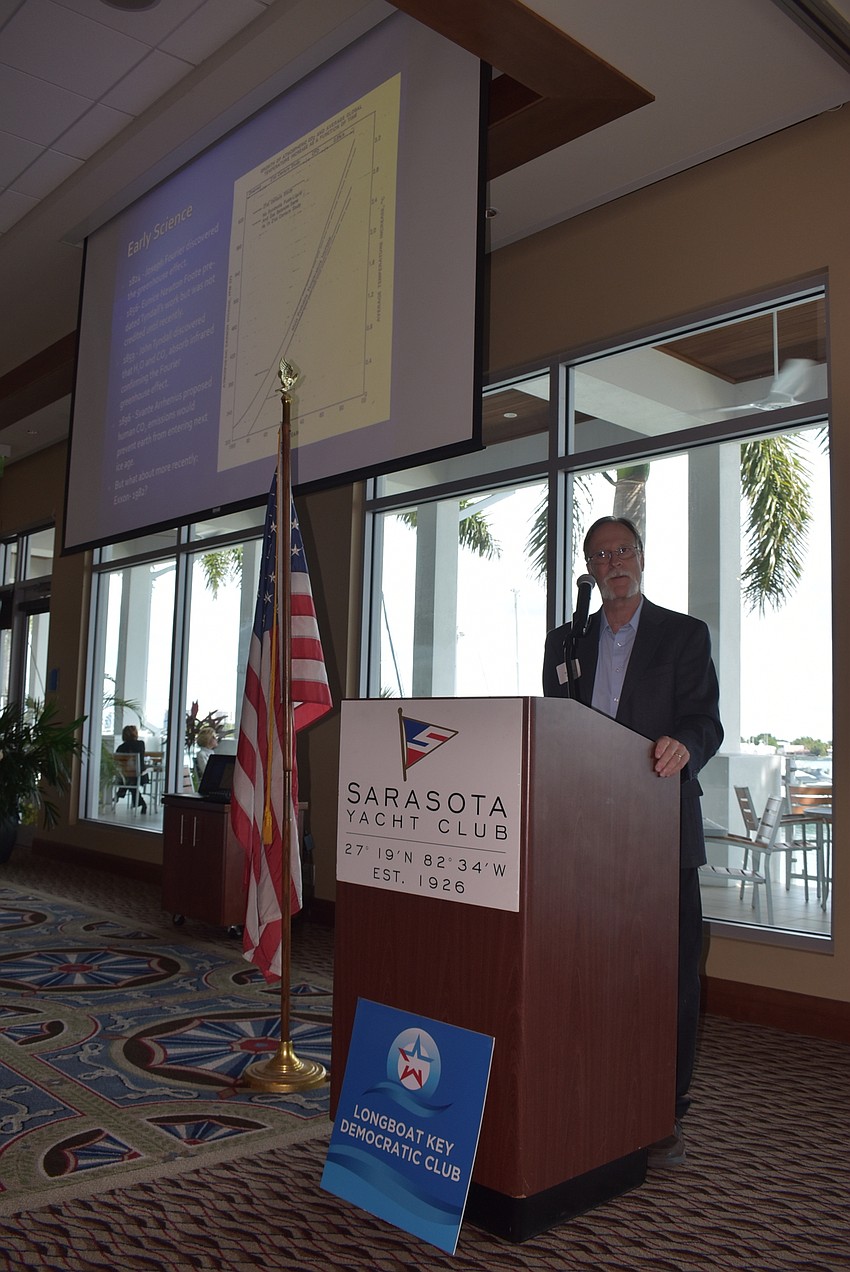 Wendell Porter gives a presentation to the group.