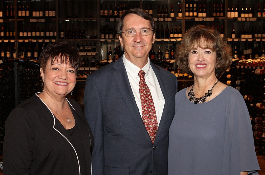Pines of Sarasota Foundation president Janet Ginn with co-chairs Kraig and Gloria Koach
