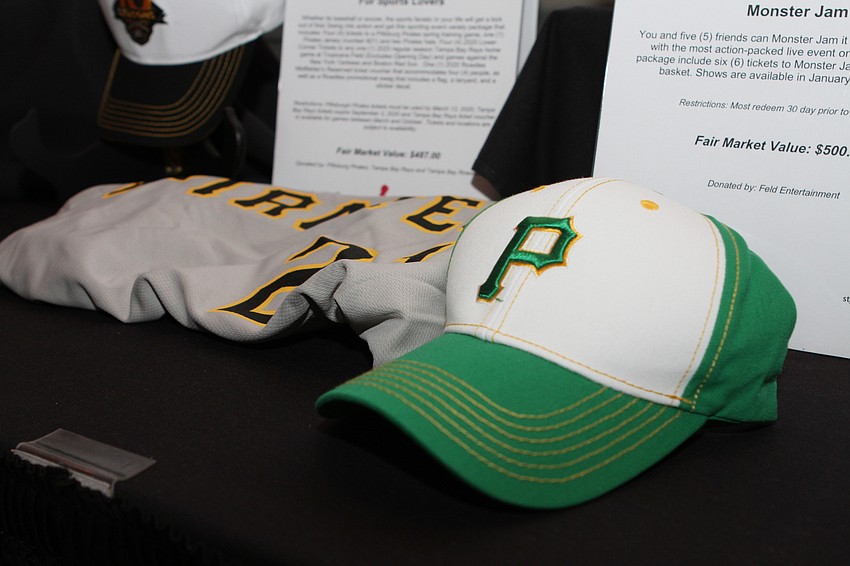 Guests bid on prizes in a robust silent auction.