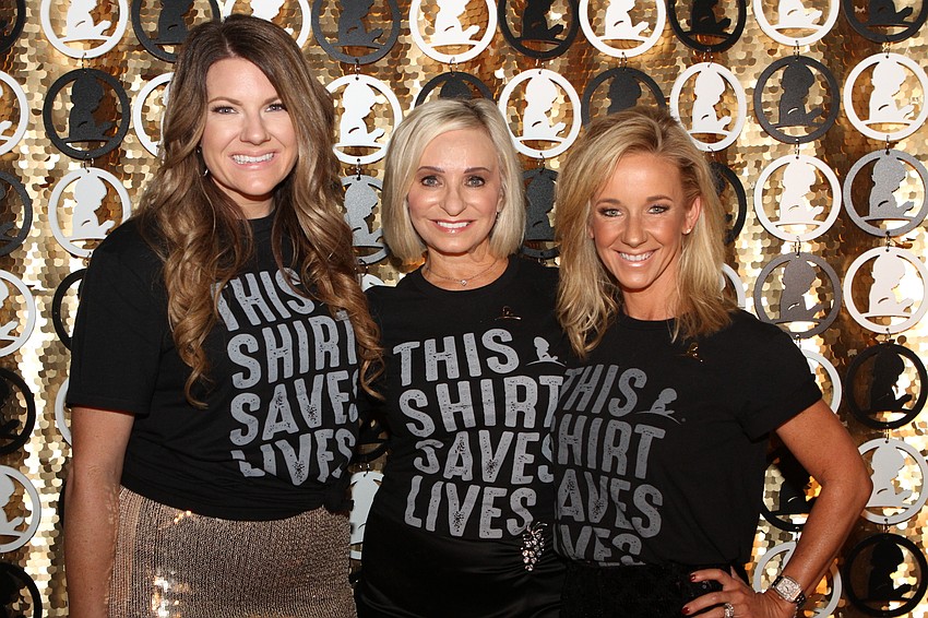 Co-chairwoman Meghan Buchanan, emcee Lulu Soeder and co-chairwoman Ashley Markley