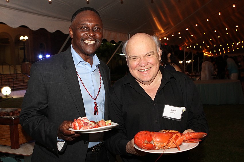 George Quarterman and New College President Donal O'Shea