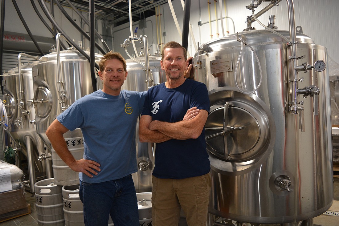 Stu Drymon and Darrell Jackson both love researching beers and trying to create new recipes.