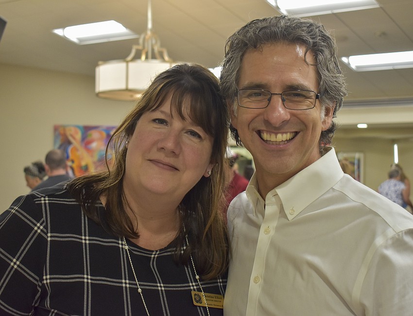 Christine Elliott and Rabbi Brenner Glickman