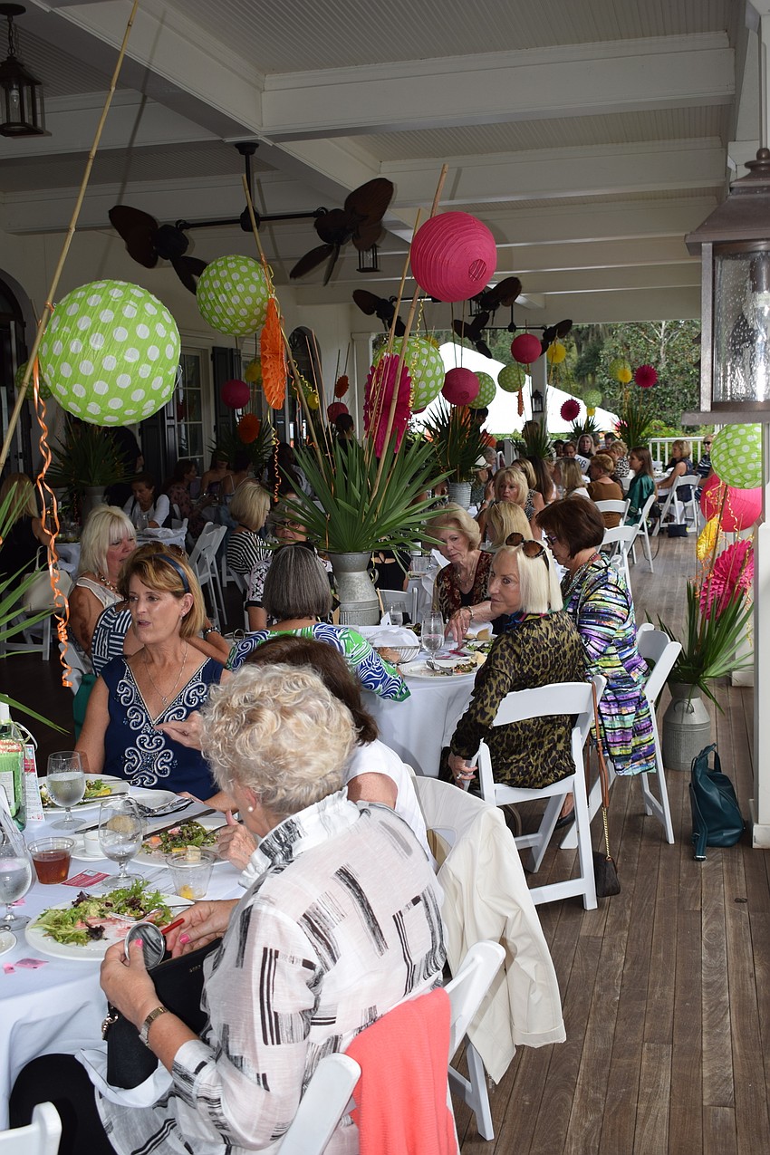 Besides the fashion show, those who attended enjoyed lunch at the Founders Club.