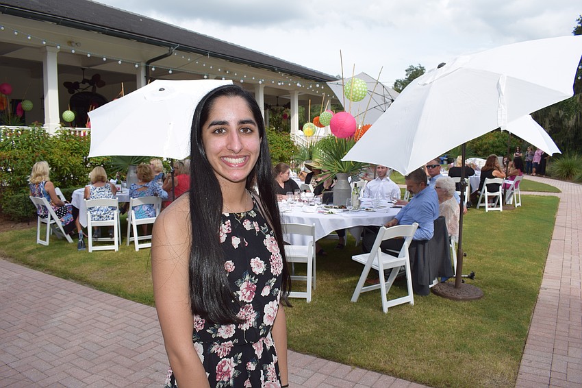 Out of Door Academy junior Mira Khazanchi made a $5,000 donation to the event through her Barkin Beanies business she founded.