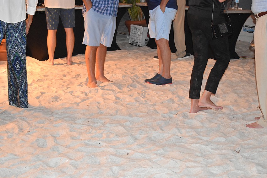 Shoes were ditched early on.