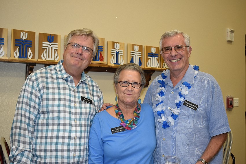 Mark Fors, Ann Quackenbush and Pastor Norman Pritchard.
