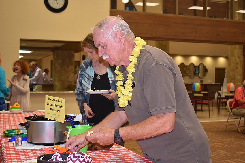 Bill Buckley serves up some dinner.