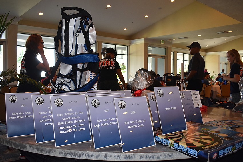 Raffle items also brought in funds.