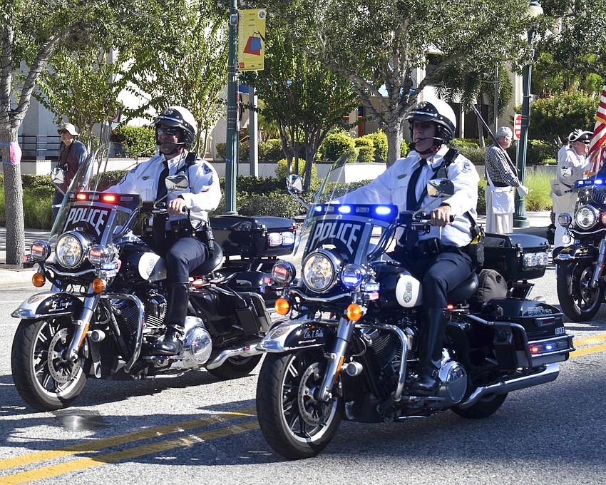 The Sarasota Police Department led the way down Main Street.