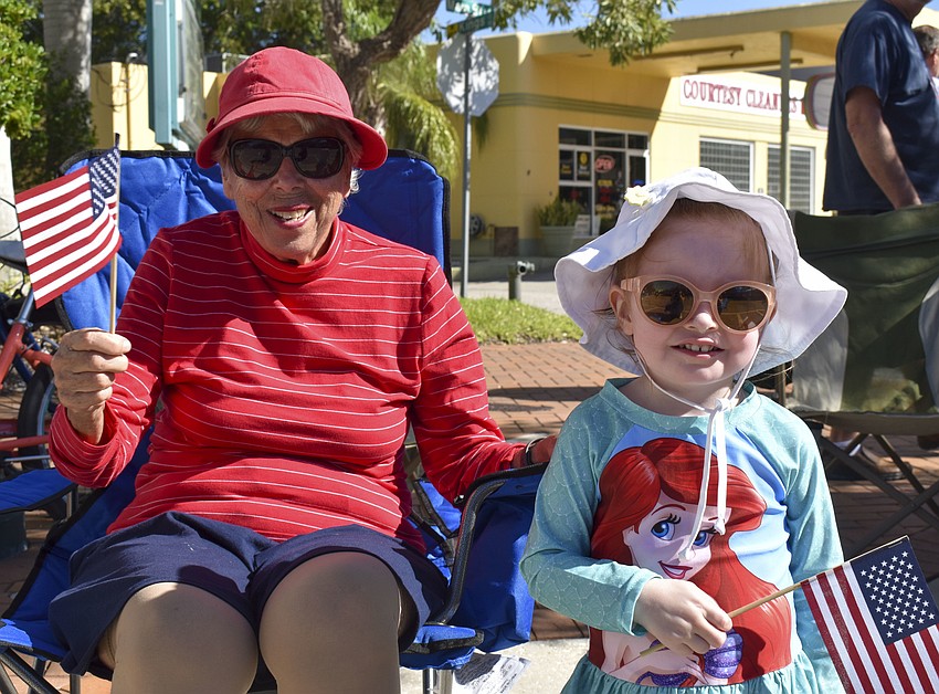 Dorothy Dorsett, 93, and Sophia Grace, 2.