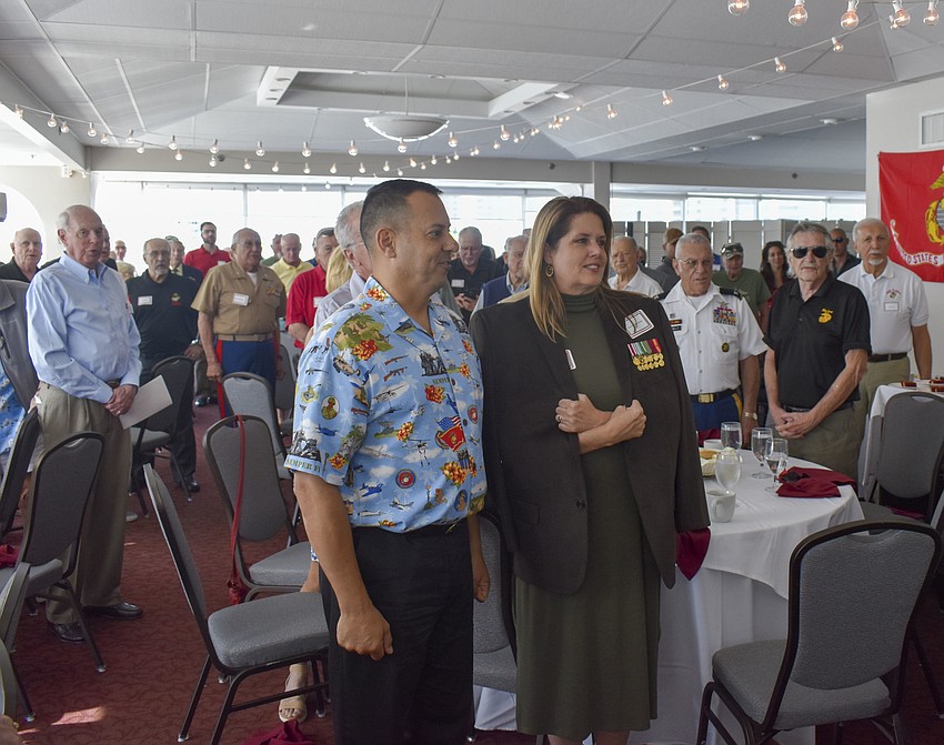 The crowd stands for 