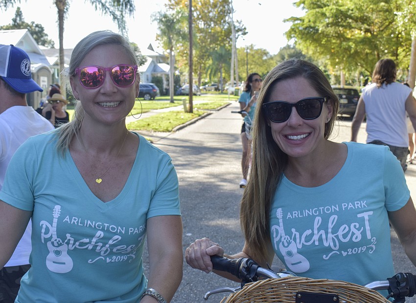 Porchfest organizers Andrea Needham and Kim Ledesma