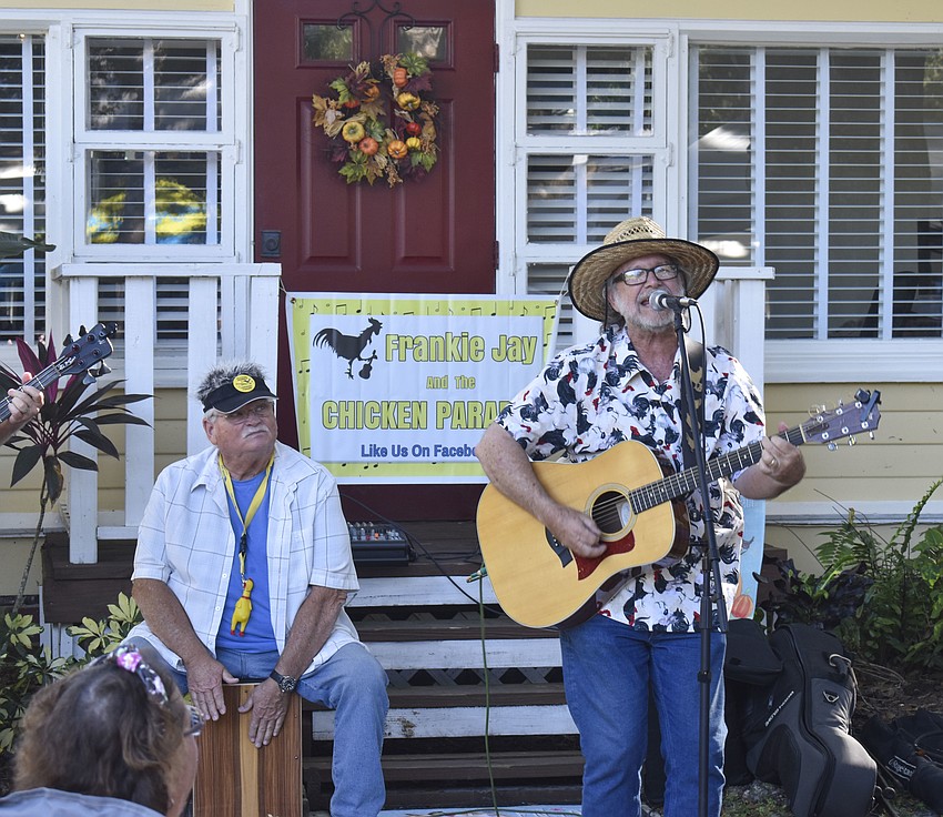 Frankie J and the Chicken Parade play original songs during the festival.