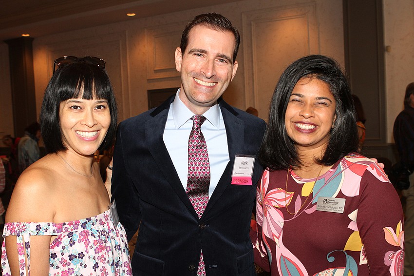 Tara Backhaus, co-chair Mark Steinwachs and Dr. Sujatha Prabhakaran