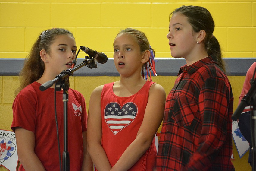Leah Trotter, Emma Zagrocki and Victoria Georgiyeva enjoyed performing.