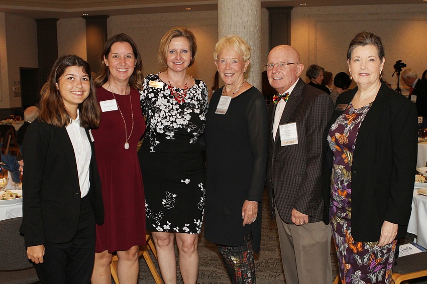 Allie and Terri Behling with Robyn Faucy-Washington, Jeannie and Chuck Slater and Mary Jo Heider