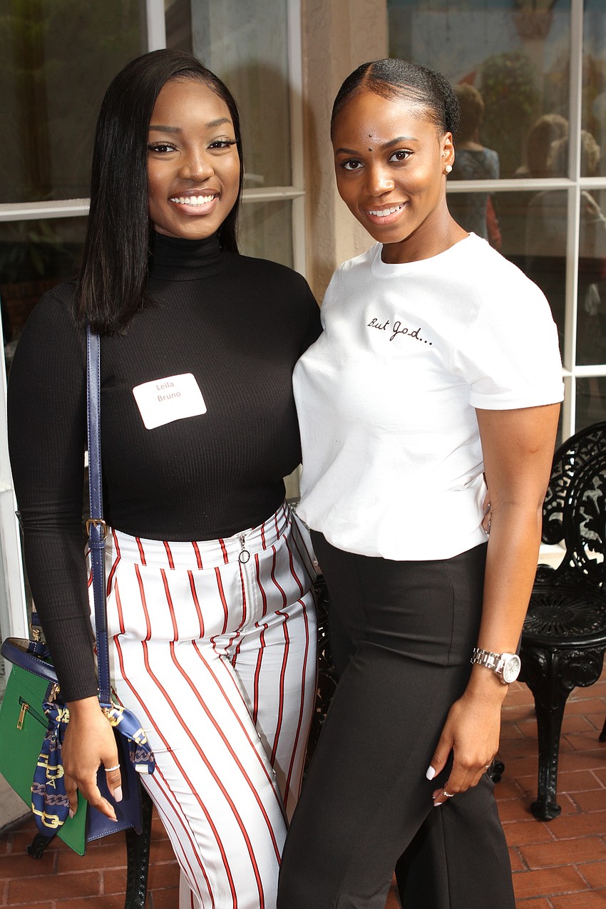 Leila Bruno and speaker Richecar Polinice