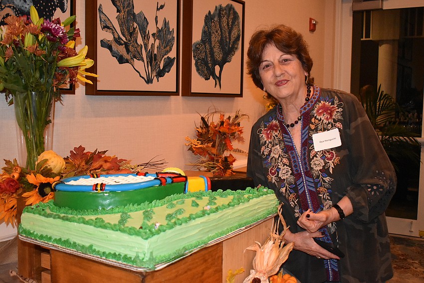 Oya Horiguchi and the tennis cake.