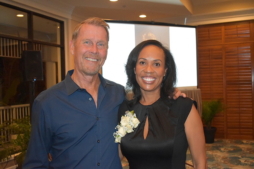 John Woods and Briana Harris Francois.