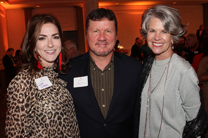 Julie and Mark Crews with Sally Schule